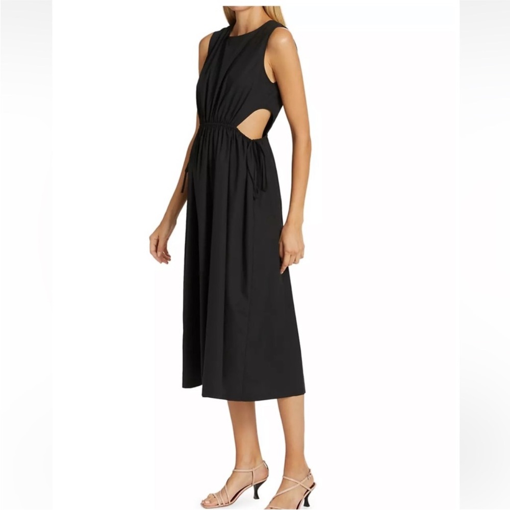 Rails Black Cut Out Pleated Maxi Dress